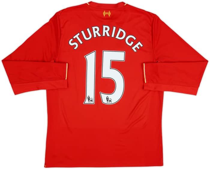 2015-16 Liverpool Home L/S Shirt Sturridge #15 - 6/10 - (M)