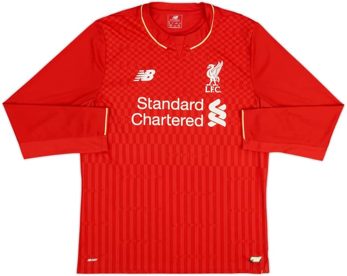 2015-16 Liverpool Home L/S Shirt Sturridge #15 - 6/10 - (M)