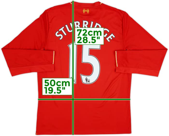 2015-16 Liverpool Home L/S Shirt Sturridge #15 - 6/10 - (M)