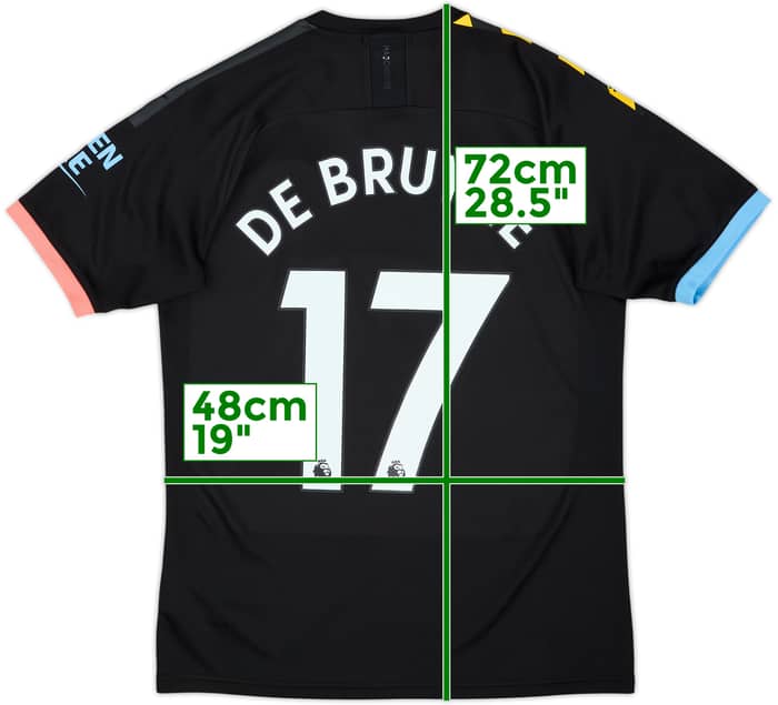 2019-20 Manchester City Away Shirt De Bruyne #17 - 8/10 - (M)