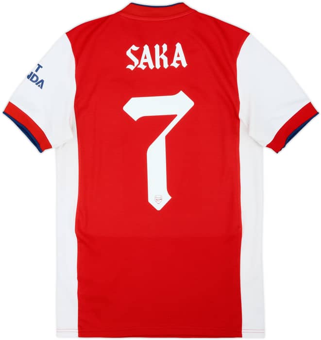 2021-22 Arsenal Home Shirt Saka #7 - 5/10 - (S)