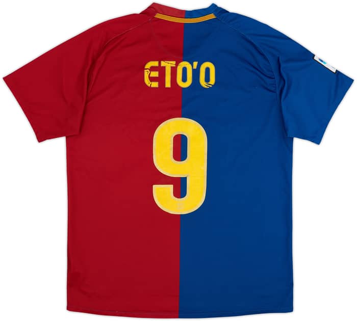 2008-09 Barcelona Home Shirt Eto'o #9 - 5/10 - (L)