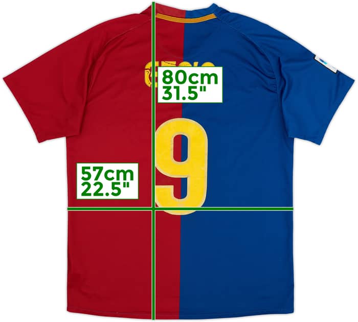 2008-09 Barcelona Home Shirt Eto'o #9 - 5/10 - (L)