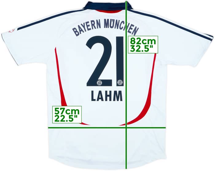 Camiseta de visitante del Bayern Munich 2006-07 Lahm #21 - 8/10 - (XL)