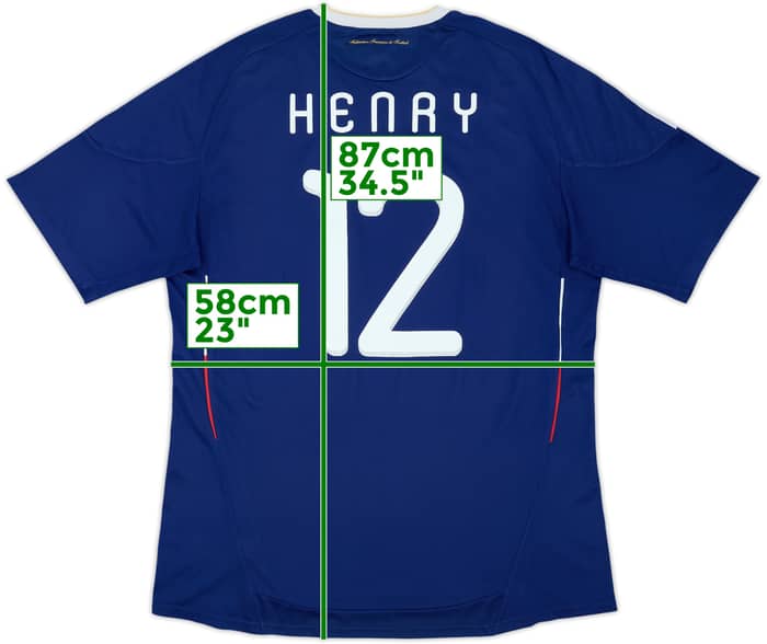 2009-10 France Home Shirt Henry #12 - 6/10 - (XL)