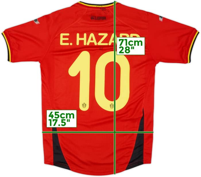 Camiseta de local de Bélgica 2014-15 E.Hazard #10 - 5/10 - (S)