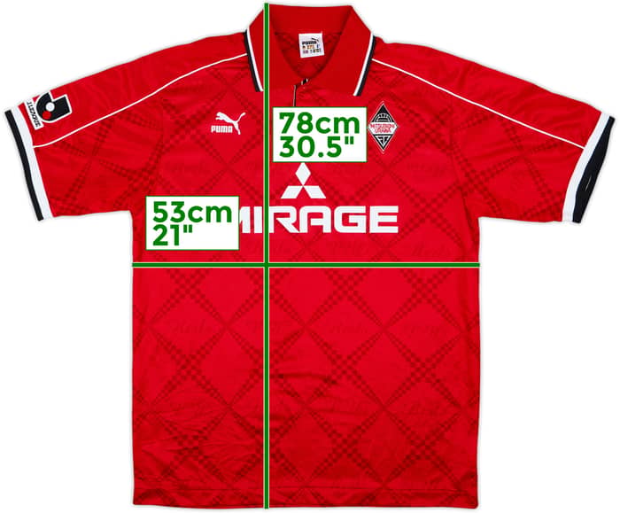 1998 Urawa Red Diamonds Home Shirt - 9/10 - (L)