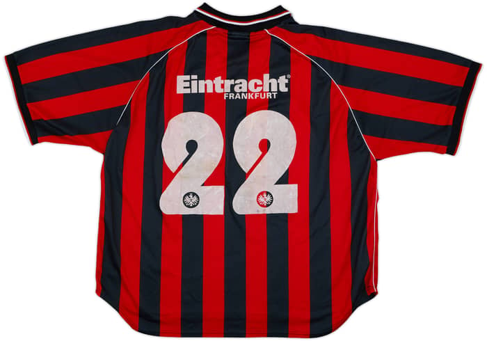 2001-03 Eintracht Frankfurt Youth Match Issue Home Shirt #22