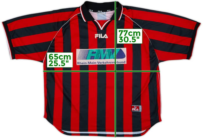 2001-03 Eintracht Frankfurt Youth Match Issue Home Shirt #22