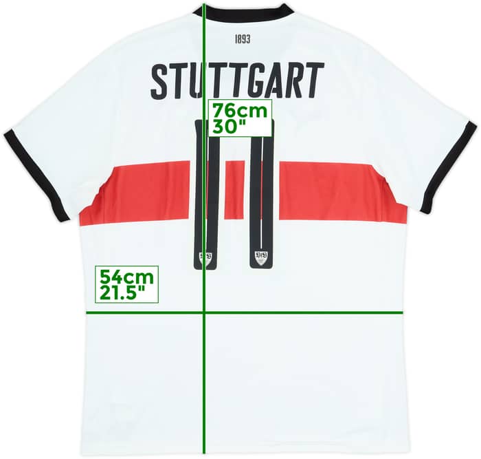 2017-18 Stuttgart Home Shirt #11 - 8/10 - (L)