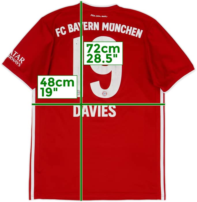 2020-21 Bayern Munich Home Shirt Davies #19 - 6/10 - (M)