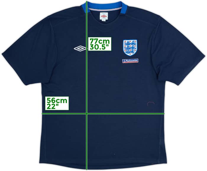 2010-12 England Umbro Training Shirt - 9/10 - (XXL)