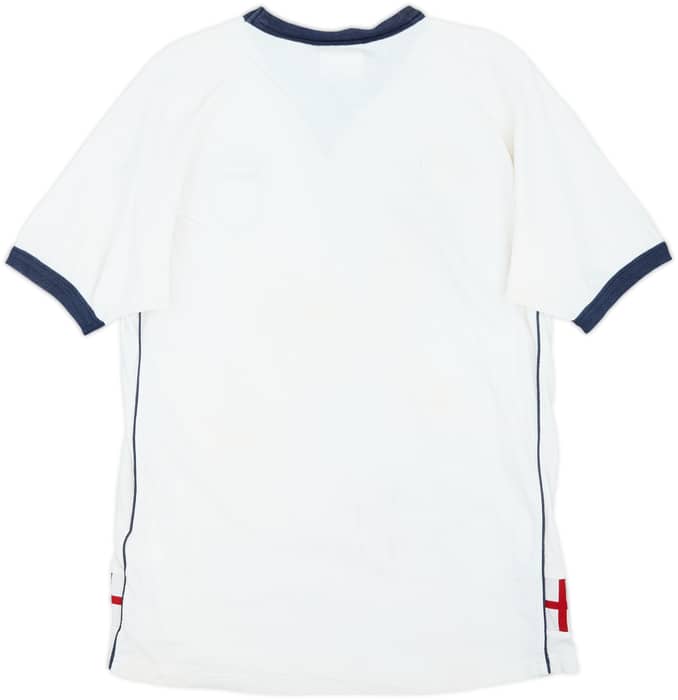 2002-03 England Umbro Retro Camiseta de Algodón #02 - 6/10 - (L)