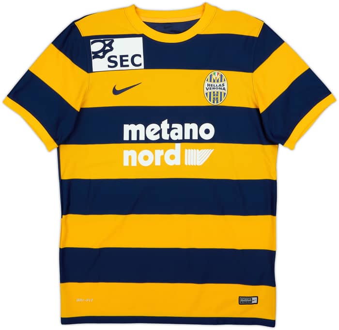 2016-17 Hellas Verona Home Shirt A Digeo #30 - 4/10 - (L)