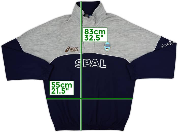 1998-00 SPAL Asics 1/4 Zip Drill Top - 7/10 - (L)