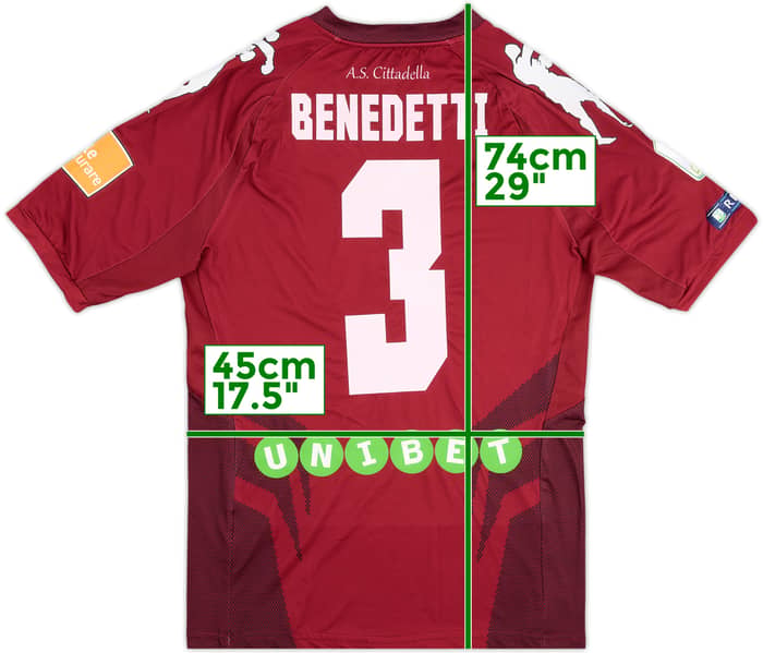 2018-19 Cittadella Match Issue Home Shirt Benedetti #3