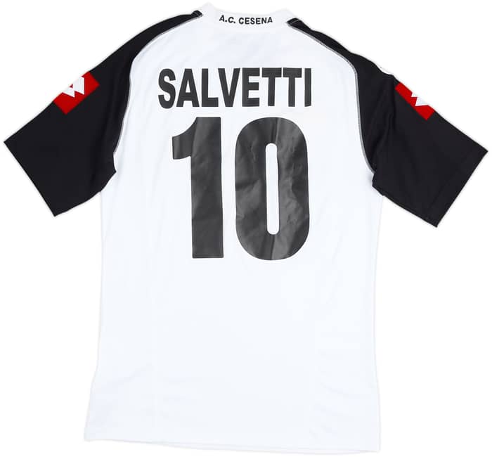 2005-06 Cesena Match Issue Signed Home Shirt Salvetti #10