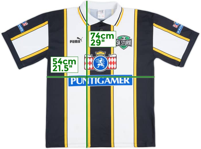 Camiseta de local de Sturm Graz 1996-98 #9 - 6/10 - (M)