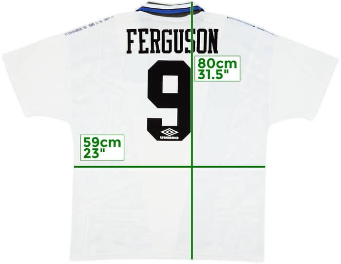 1994-95 Everton Away Shirt Ferguson #9 - 7/10 - (XL)