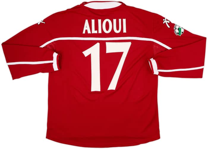 2003-04 Perugia Match Issue Home L/S Shirt Alioui #17