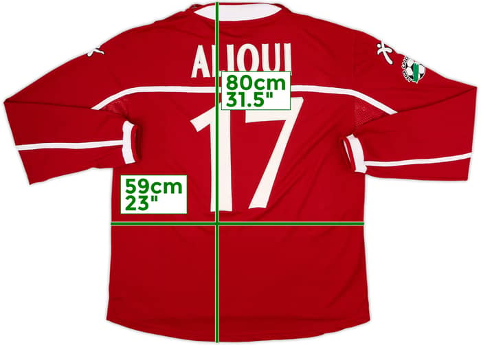 2003-04 Perugia Match Issue Home L/S Shirt Alioui #17