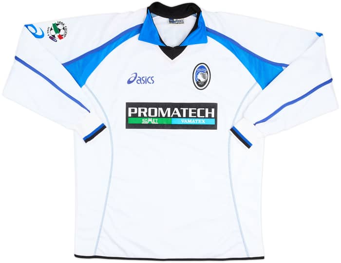 2002-03 Atalanta Match Issue Away L/S Shirt Lorenzi #5