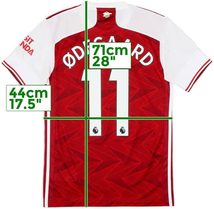 2020-21 Arsenal Home Shirt Odegaard #11 - 6/10 - (XS)