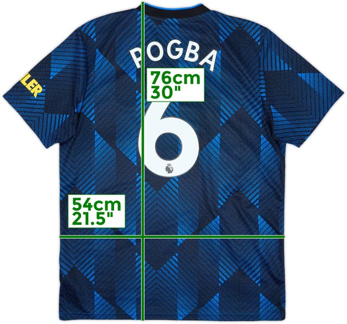 2021-22 Manchester United Third Shirt Pogba #6 - 8/10 - (L)