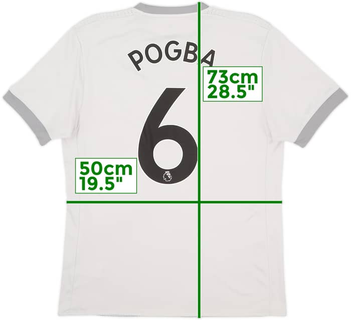 2017-18 Manchester United Third Shirt Pogba #6 - 6/10 - (M)