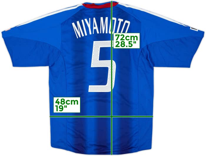 2004-06 Japan Player Issue Home Shirt Miyamoto #5 - 7/10 - (M)