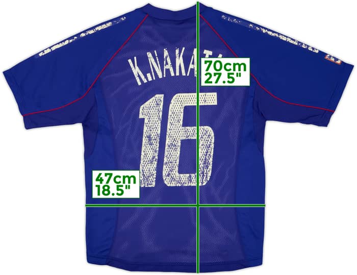 2002-04 Japan Player Issue Home Shirt K.Nakata #16 - 4/10 - (S)
