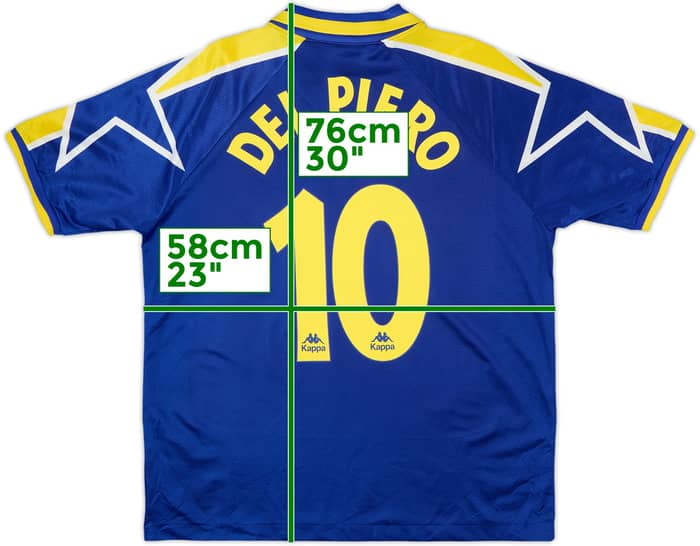 1996-97 Juventus Away Shirt Del Piero #10 - 8/10 - (L)