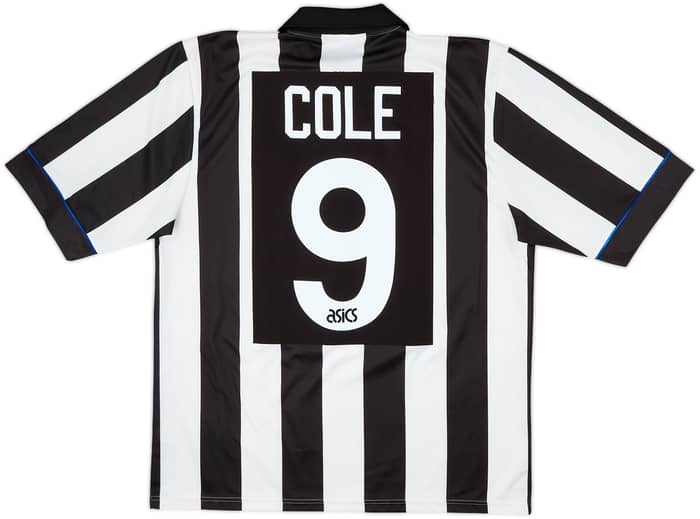 1993-95 Newcastle Home Shirt Cole #9 - 8/10 - (L)