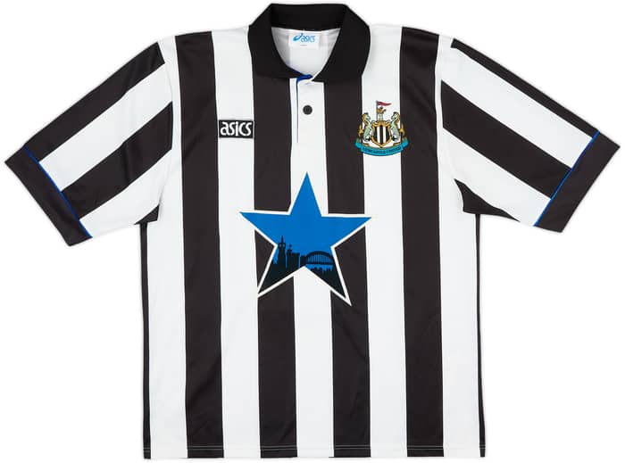 1993-95 Newcastle Home Shirt Cole #9 - 8/10 - (L)