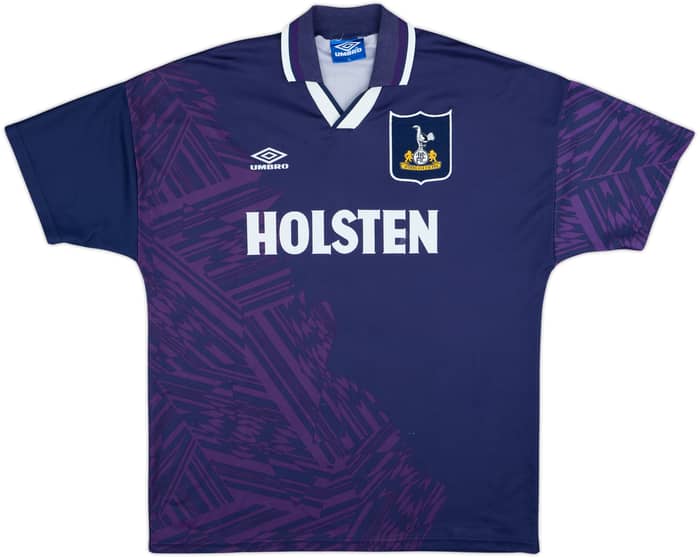 1994-95 Tottenham Away Shirt Sheringham #10 - 7/10 - (XL)