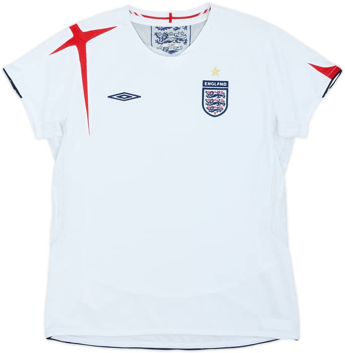 2005-07 England Home Shirt - 7/10 - (Women's M)