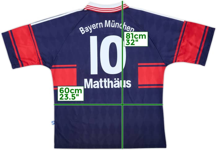 1997-99 Bayern Munich Home Shirt Matthaus #10 - 6/10 - (XXL)