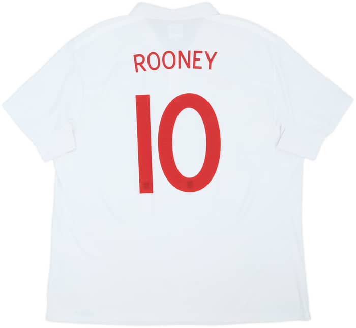 2009-10 England Home Shirt Rooney #10 - 7/10 - (3XL)