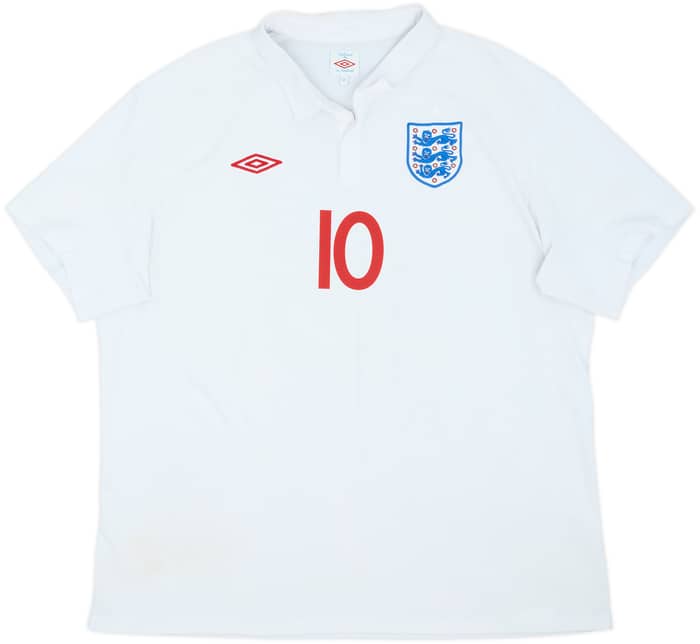 2009-10 England Home Shirt Rooney #10 - 7/10 - (3XL)