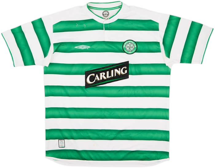 2003-04 Celtic Home Shirt Larsson #7 - 4/10 - (XL)
