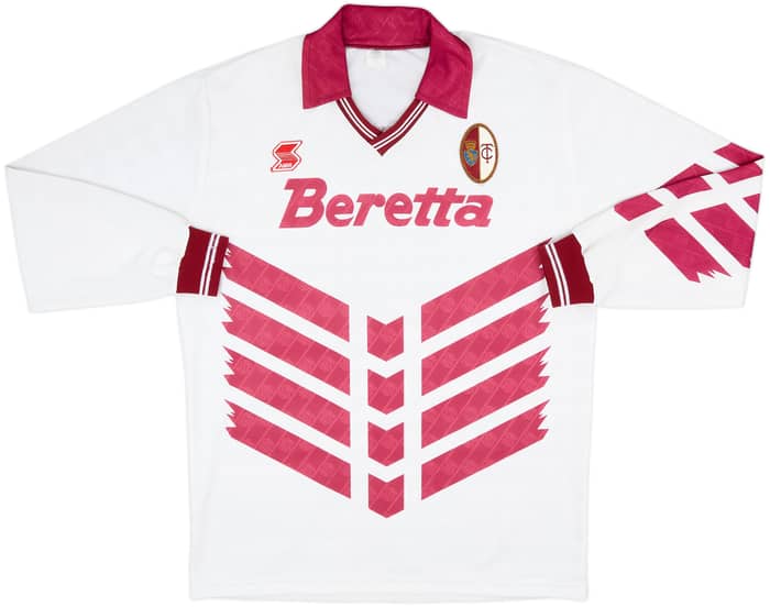 1991-92 Torino Away L/S Shirt #6 - 9/10 - (XL)
