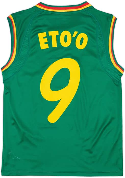 2002 Cameroon Home Vest Shirt Eto'o #9 (S)