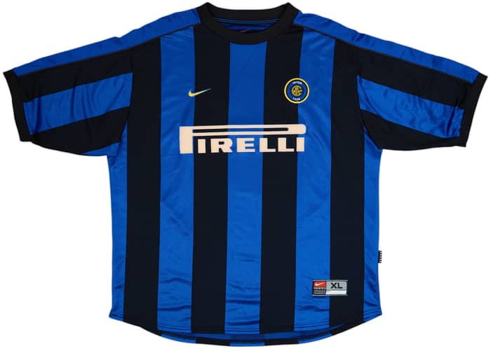 1999-00 Inter Milan Home Shirt Ronaldo #9 - 8/10 - (XL)