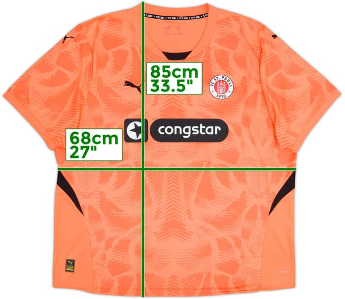 2024-25 St. Pauli GK S/S Shirt - 9/10 - (3XL)