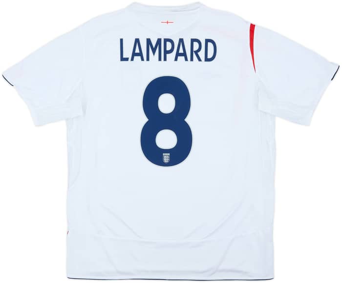 2005-07 England Home Shirt Lampard #8 - 6/10 - (XXL)