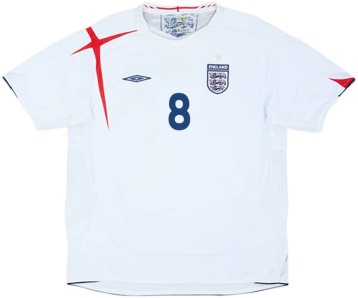 2005-07 England Home Shirt Lampard #8 - 6/10 - (XXL)