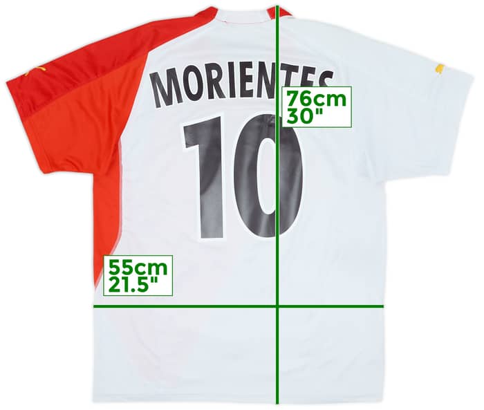 2004-06 Monaco Home Shirt Morientes #10 - 6/10 - (XL)