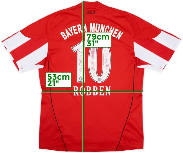 2010-11 Bayern Munich Home Shirt Robben #10 - 4/10 - (L)