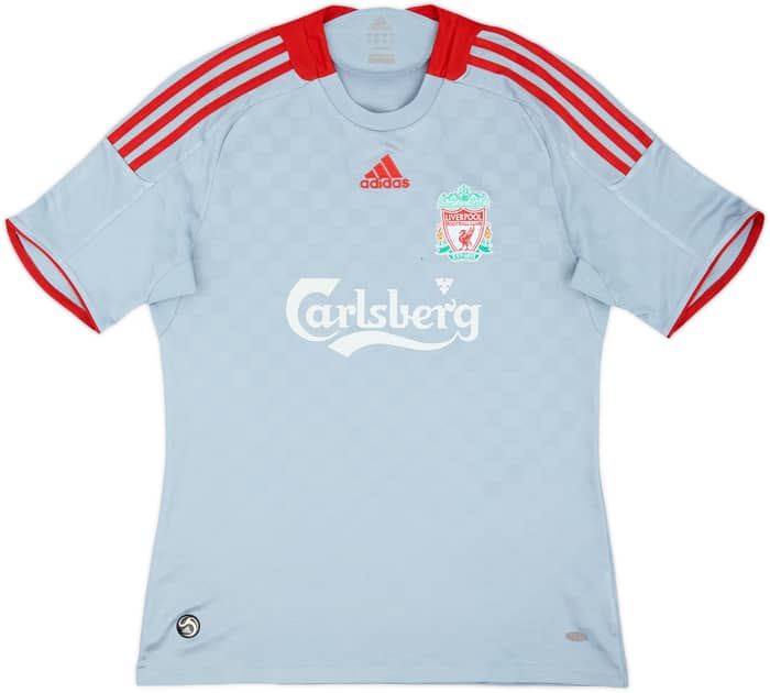 Camiseta de visitante del Liverpool 2008-09 Gerrard #8 - 5/10 - (M)