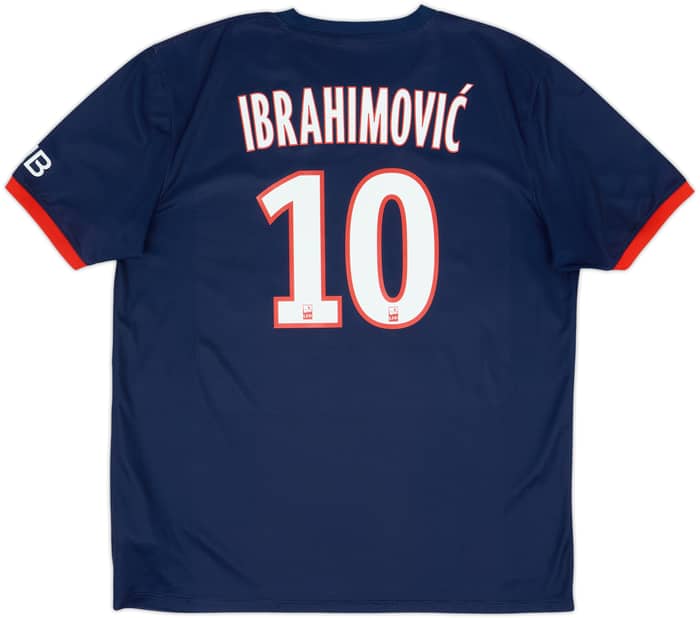 2013-14 Paris Saint-Germain Home Shirt Ibrahimovic #10 - 8/10 - (XL)